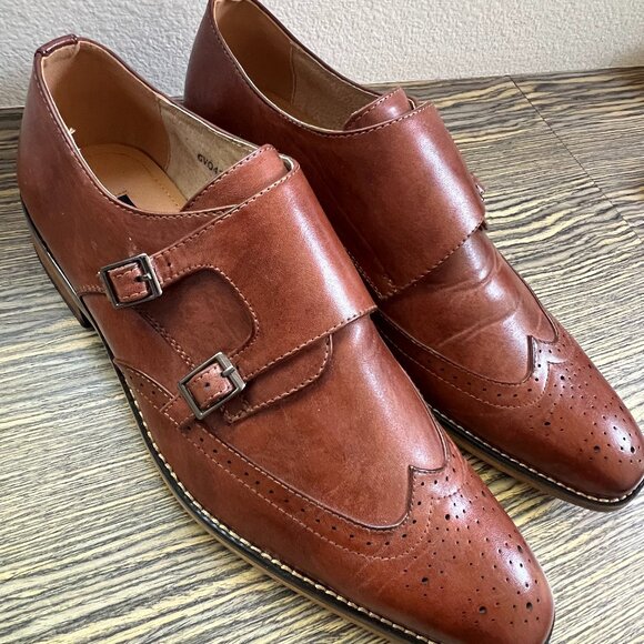 Men\'s Gino Vitale Shoes Double Monk Strap Dressy Shoes main image 4